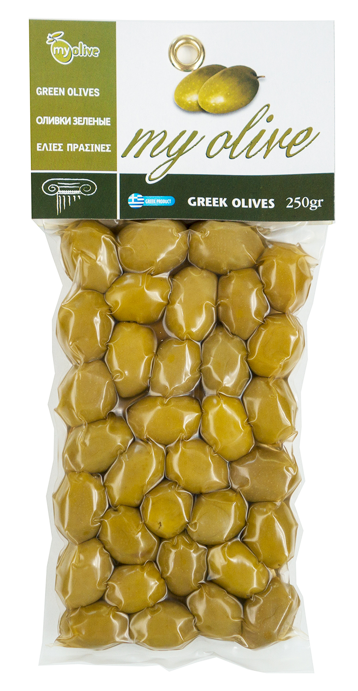 Zelené řecké olivy 250g MY OLIVE