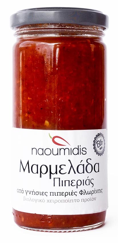 BIO džem z červené florina papriky 260g NAOUMIDIS