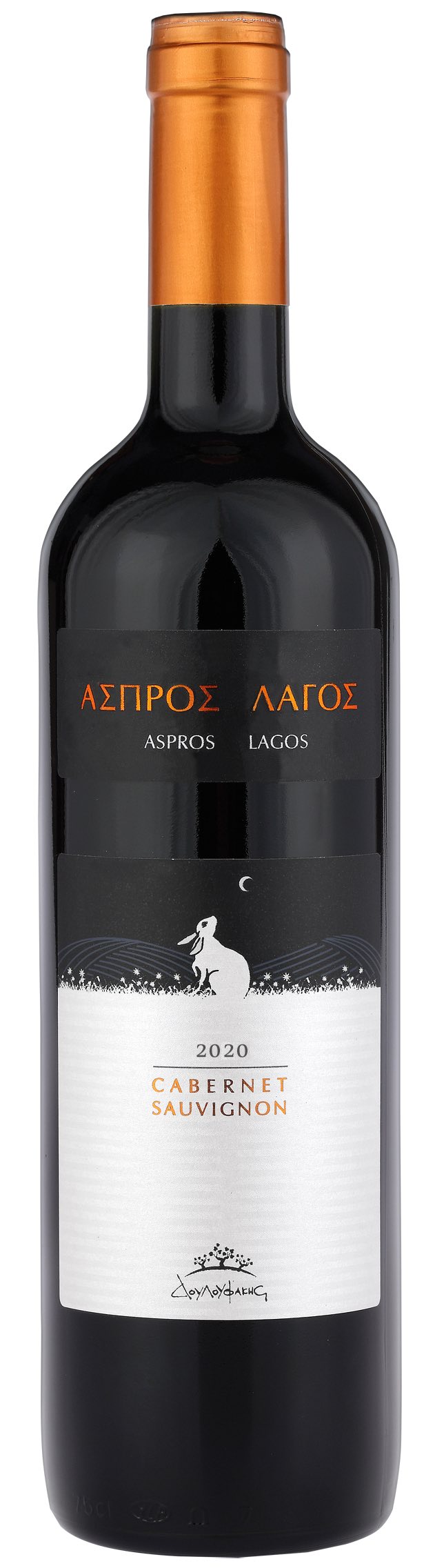 Červené suché víno Aspros Lagos 2022 750ml DOULOUFAKIS