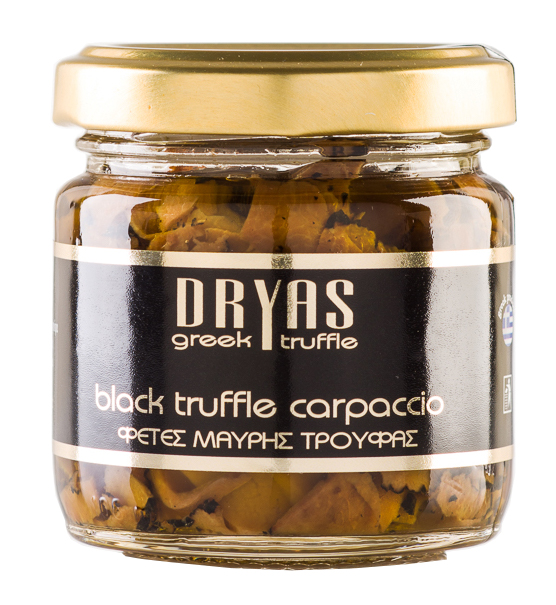 Carpaccio z černých řeckých lanýžů 30g DRYAS