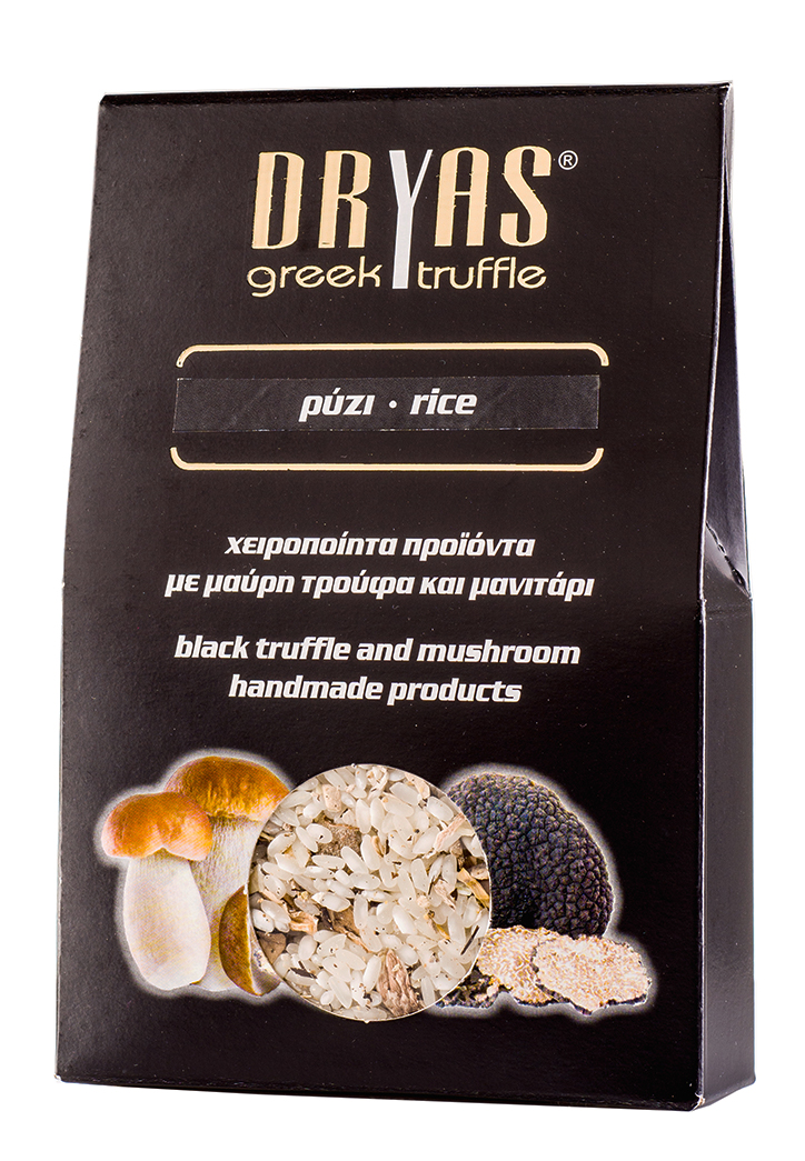 Rýže s houbami portobello a černými řeckými lanýži 300g DRYAS
