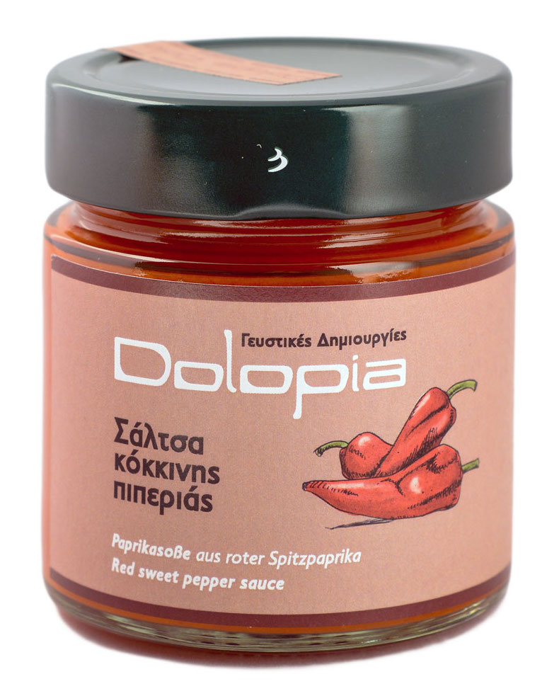 Pomazánka z červených florina paprik s česnekem 250g DOLOPIA