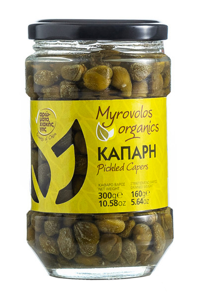 BIO kapari z ostrova Chios v nálevu 300g MYROVOLOS