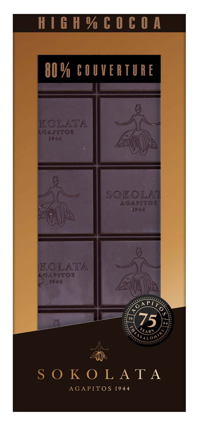 80% hořká čokoláda 100g SOKOLATA AGAPITOS