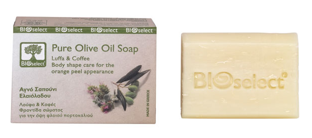 Olivové mýdlo s lufou a kávou 80g BIOselect®