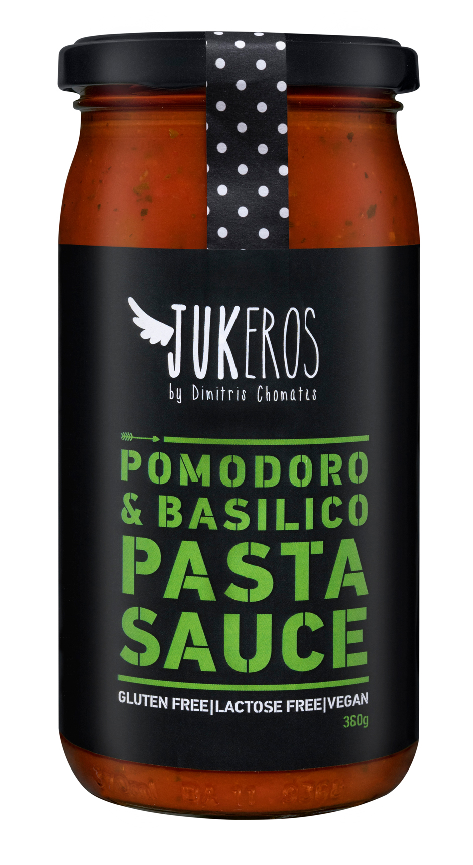 Rajčatová omáčka s bazalkou 380g JUKEROS