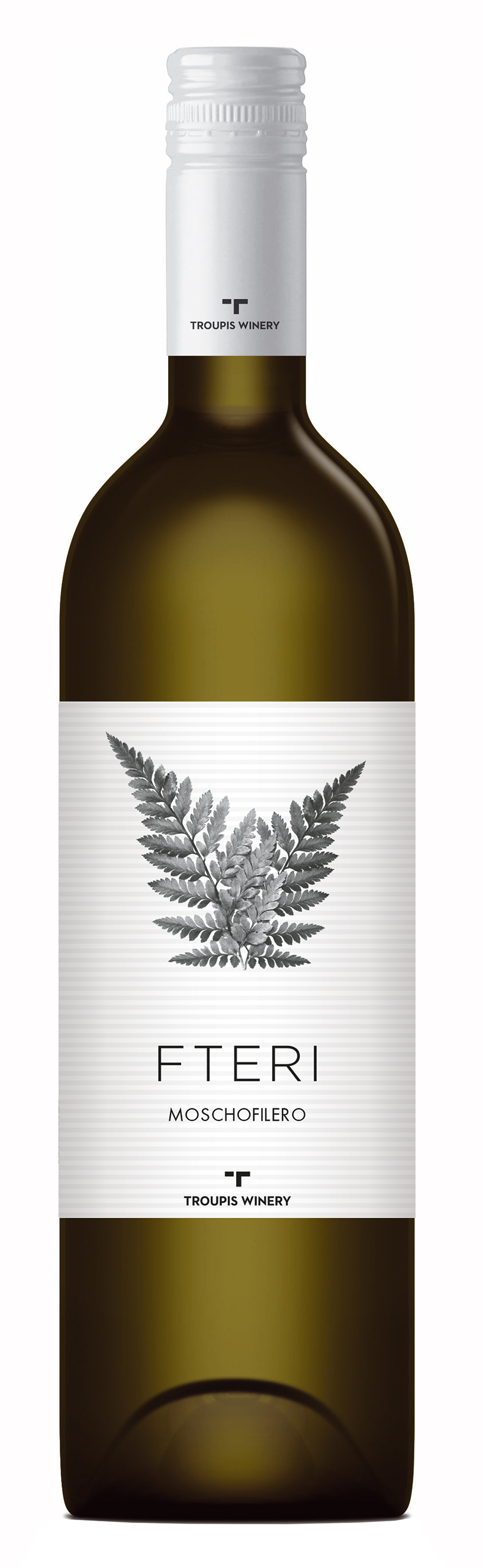 Bílé suché víno FTERI Moschofilero 2022 P.G.I. Arcadia 750ml TROUPIS
