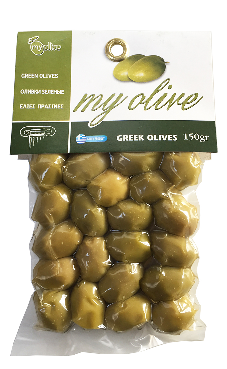 Zelené řecké olivy 150g MY OLIVE