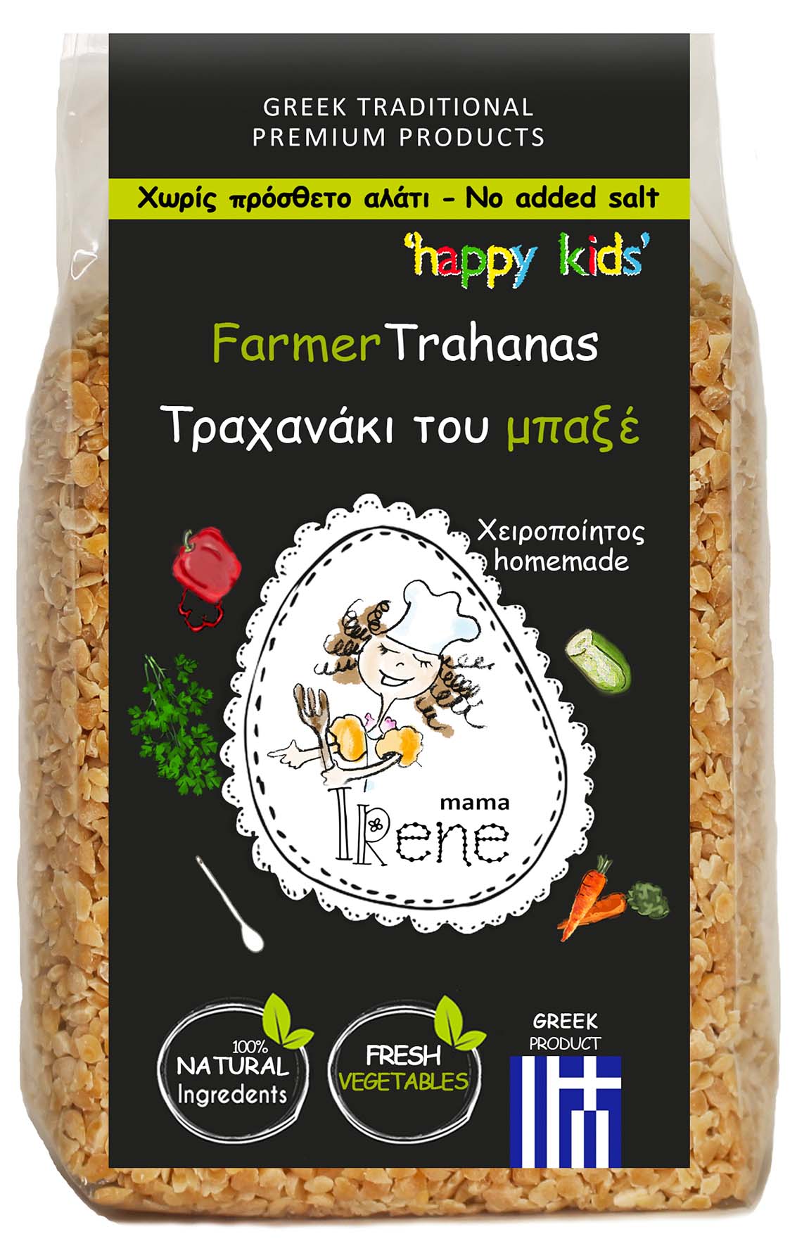 Farmářské těstoviny HAPPY KIDS s čerstvou zeleninou 400g MAMA EIRINE