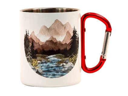 Termohrnek s karabinou - Túra v horách