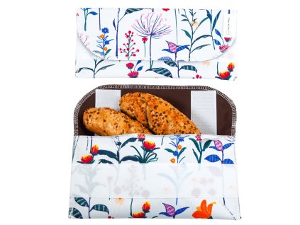 svačinová kapsičky s květinami