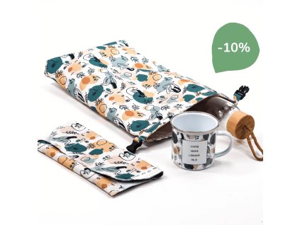 zero waste set na balení svačiny boho design