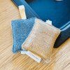 Zero waste jutová houbička s froté na mytí nádobí