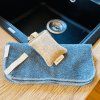 Modrý eko set do kuchyně - zero waste pomocník na mytí nádobí