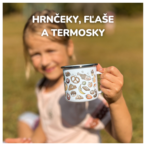 Plecháčiky s potlačou, ekologické hrnčeky, plechové hrnčeky