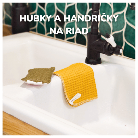 prateľné hubky na riad a handričky, ekologické hubky na riad, umývanie riadu ekologicky