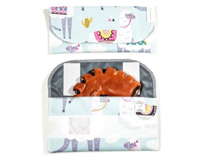 Obal na desiatu Dvojrohlík - Modré lamy