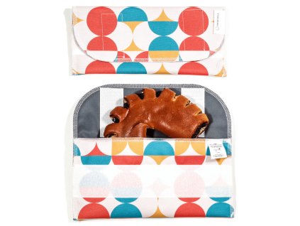 Obal na desiatu Dvojrohlík - Retro geometria