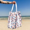 plážová taska s lístkami