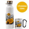 Termoska a termohrnček - Hory a žltý stan