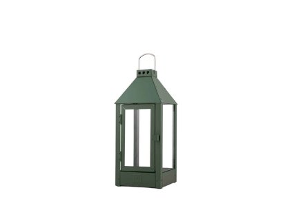 Zelená midi lucerna v. 42,5 cm