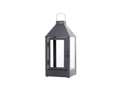 Černá midi lucerna v. 42,5 cm
