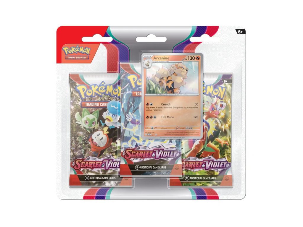 scarlet and violet 3 booster blister arcanine
