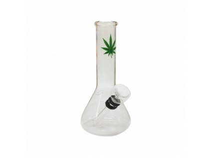 skleneny bong leaf 150mm 73mm zeleny removebg preview