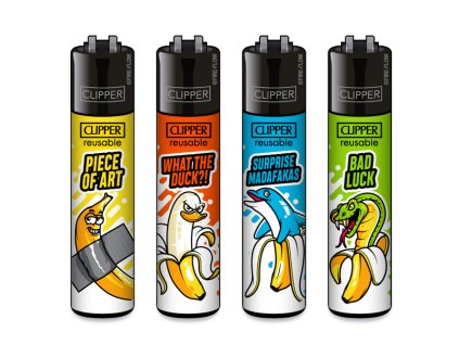 zapalovace clipper cp11 bananas 8ks