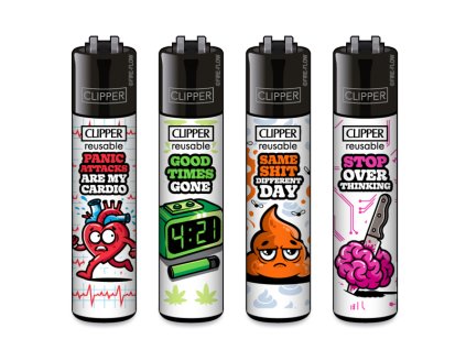 zapalovace clipper cp11 mix slogan 9 8ks