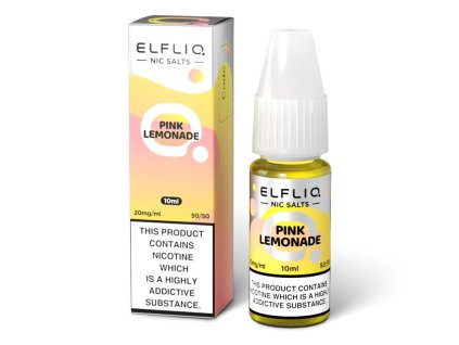 e liq s nik solou elfliq svk pink lemonade 10ml 20mg oc 5 00