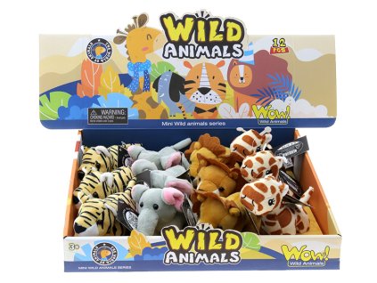 pluesch wild animals 4 fach sortiert 12er display