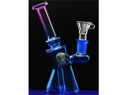 25891 skleneny bong simply neon 145mm 55mm sg14 modry