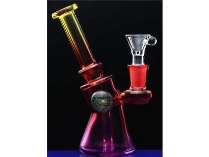 25894 skleneny bong simply neon 145mm 55mm sg14 cerveny