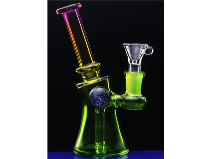 25897 skleneny bong simply neon 145mm 55mm sg14 zlty