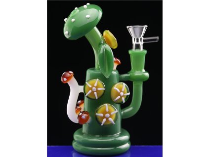 25912 skleneny bong wild mushrooms 180mm 75mm sg14 zeleny