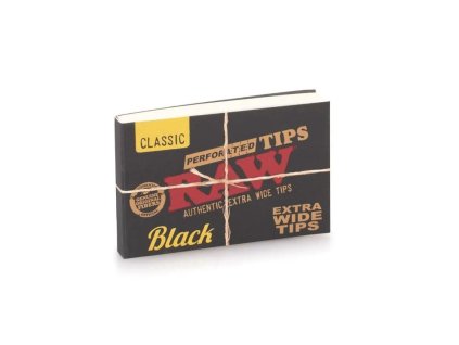 6857 raw black extra wide perforovane filtre 58 40 mm 40 ks vaporama sk