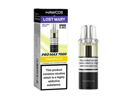 Pineapple Ice Hawcos x Lost Mary Pro Max 7000 Prefilled Pods Refill Container