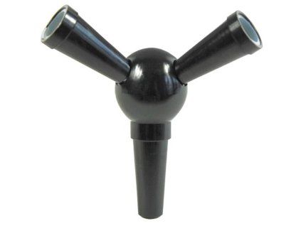 2 schlauch verteiler schwarz