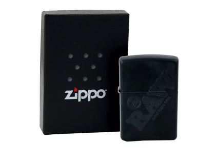 RAW ZIPPO BLACK BLACK 01