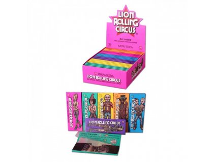 king size slim papieriky lion rolling circus priehladne 25ks po 40 listov