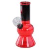 skleneny mini bong hemp leaf 136mm 68 28mm cerveny
