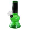 skleneny mini bong hemp leaf 136mm 68 28mm zeleny