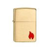 20524 zapalovac zippo emblem attached brushed brass