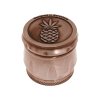 embossed grinder pineapple express bronze
