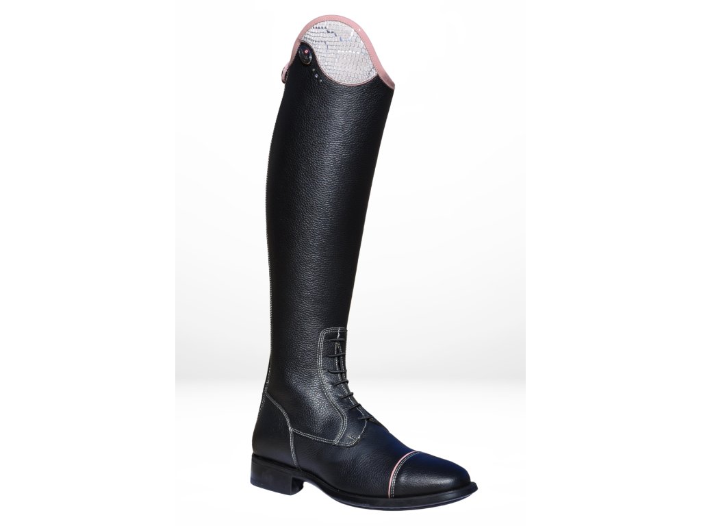 Riding boots DeNiro Tricolore Salentino Quick Black / Regal pink C-XS (38)