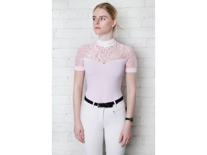 Tričko dámske pretekové Fleur de lys Cristal pink