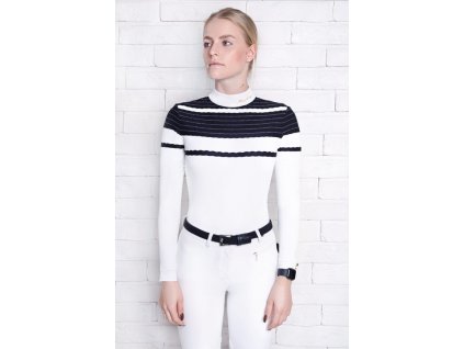 Fleur de lys Tulip Navy Competition Shirt