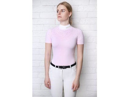 Tričko dámske pretekové Fleur de lys Holly pink
