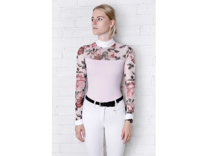 Fleur de lys Cindy Flower Pink Competition Shirt